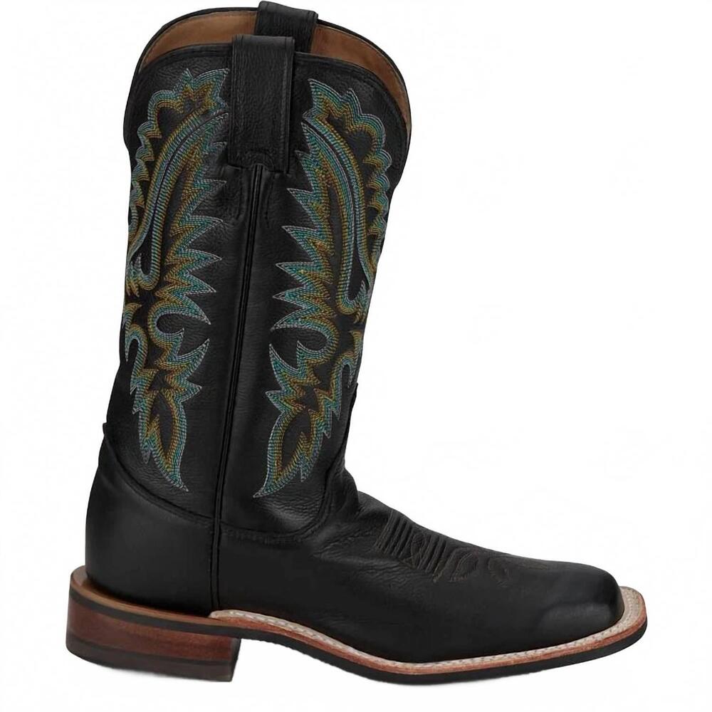 NEW JUSTIN women's shay western boot in jet black